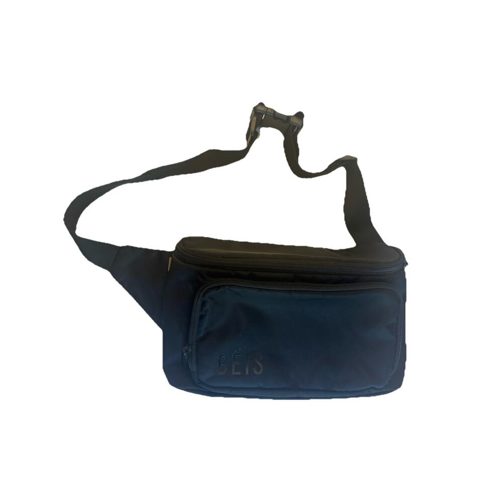Beis Belt Bag Black Nylon Crossbody Fanny Pack Travel Waist Bag